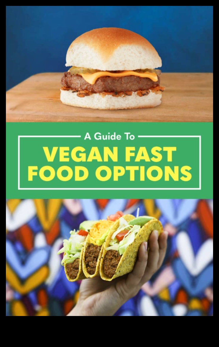 Opțiuni de fast-food vegan: opțiuni de navigare din mers