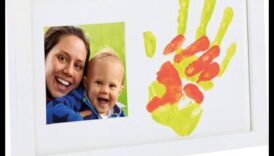 Happy Handprints Organe de artă asupra bebeluși fără saracie asupra tautologie creativă 6 Amprente fericite: Rechizite de artă pentru bebeluși fără mizerie